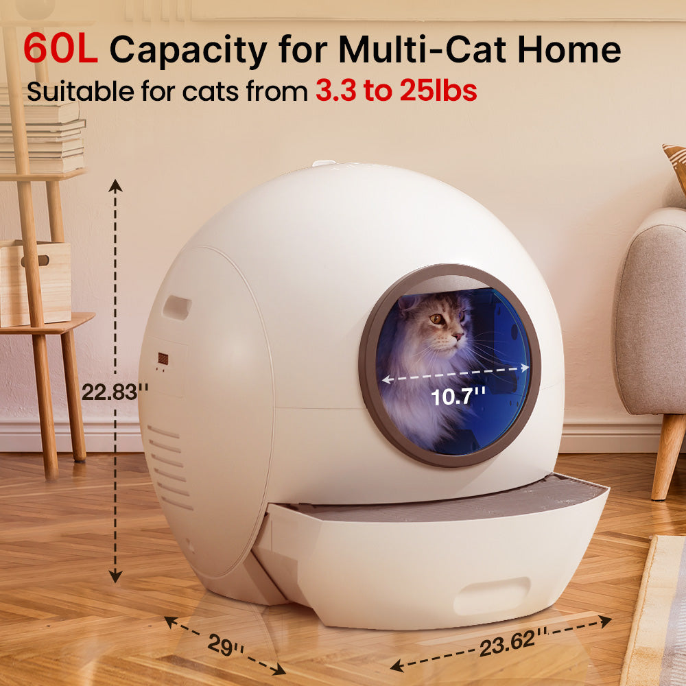 Els Pet Spaceship Self Cleaning Litter Box