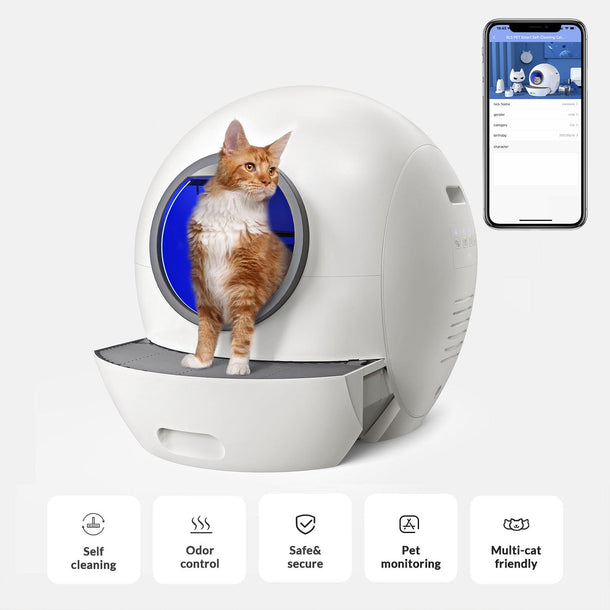 Els Pet Spaceship Self Cleaning Litter Box elspet uk